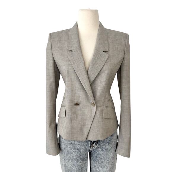 Hugo Boss Jarinary Double Breasted Virgin Wool Blazer Jacket Women's 2 NWT - Picture 1 of 12
